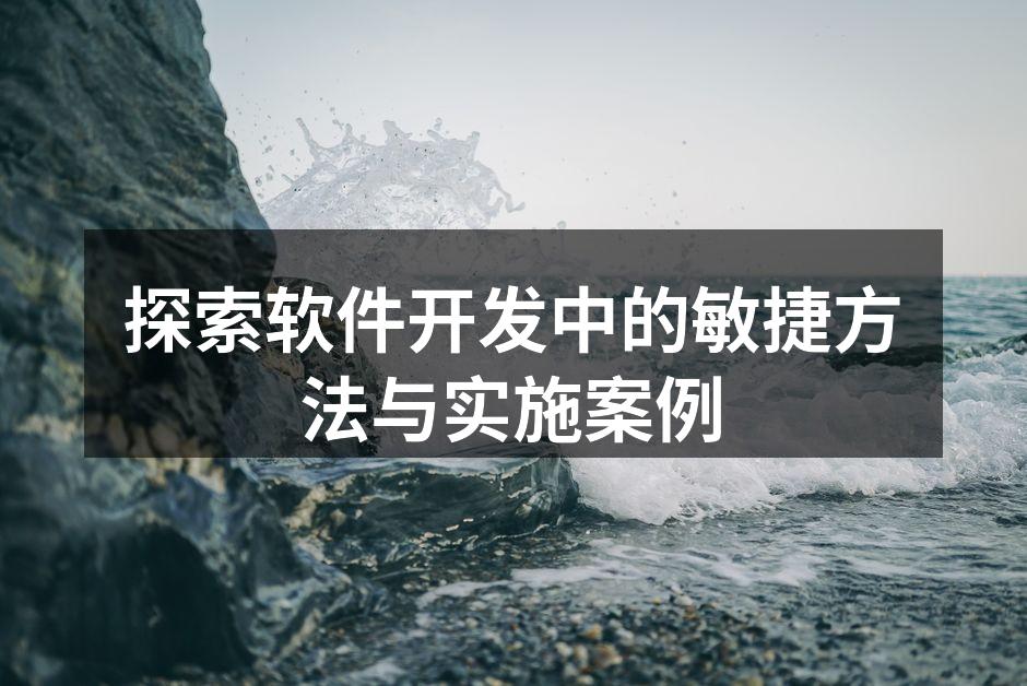 探索软件开发中的敏捷方法与实施案例